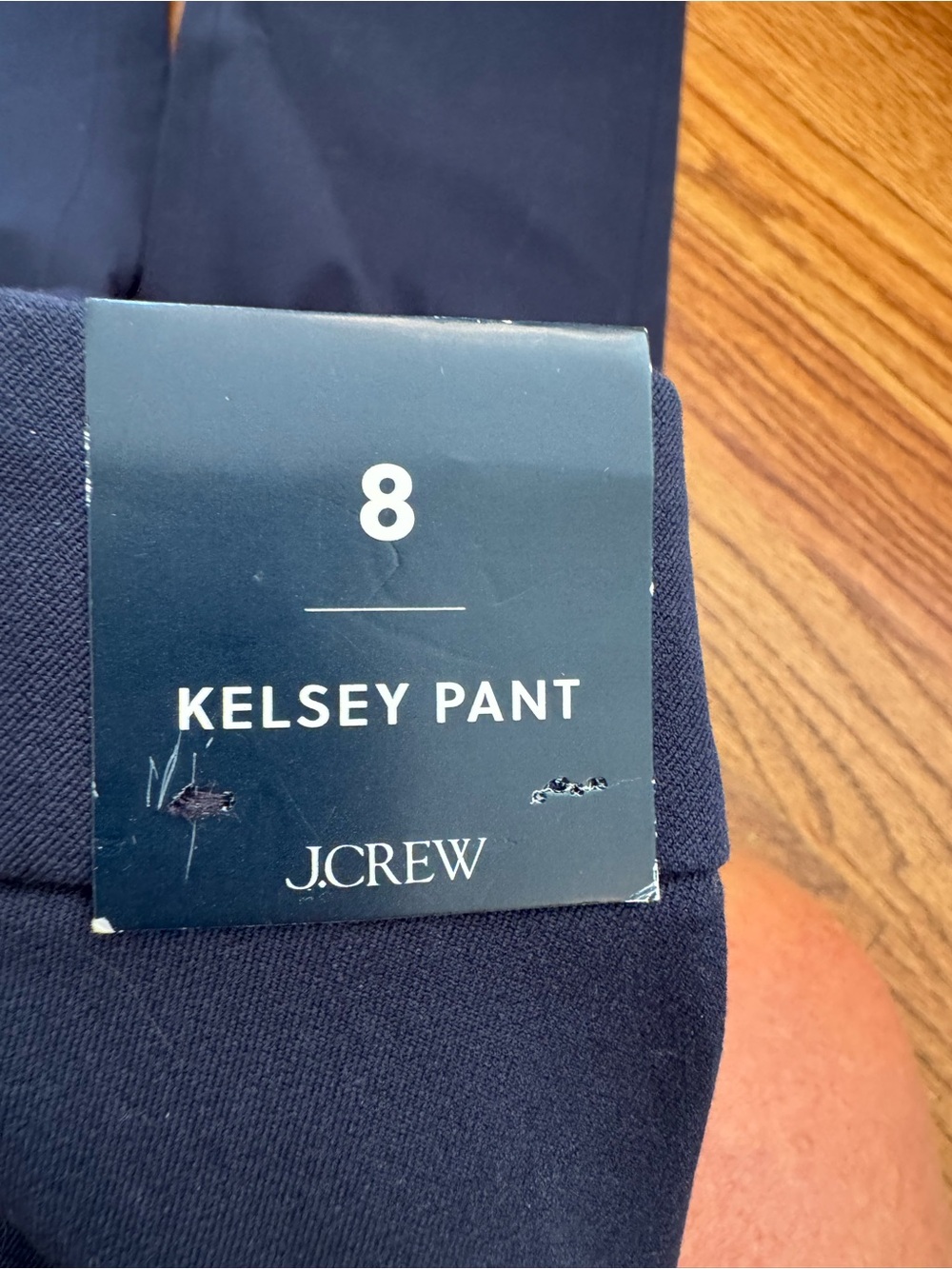 J. Crew Kelsey High Rise Flare Cropped Pants  in Deep Navy. NWT Size 8